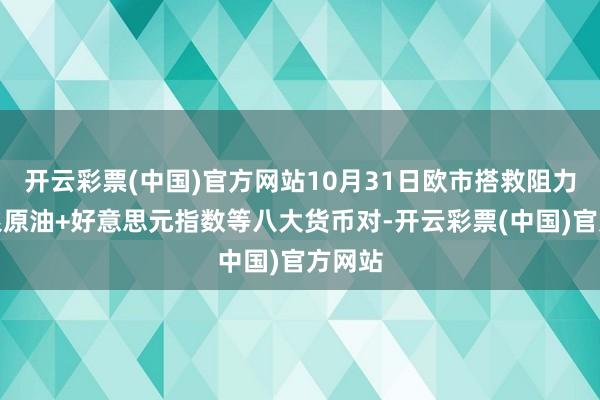 开云彩票(中国)官方网站10月31日欧市搭救阻力：金银原油+好意思元指数等八大货币对-开云彩票(中国)官方网站